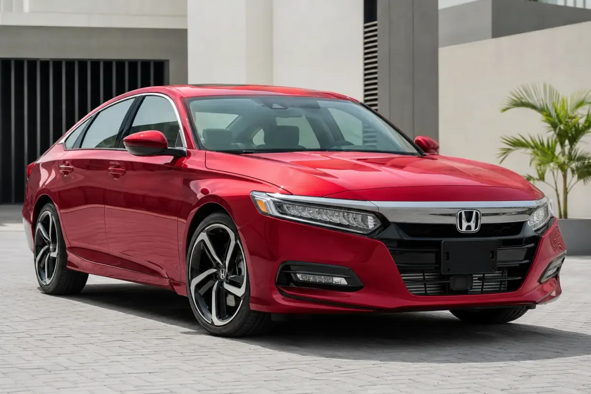 2019 Red Honda Accord Sport demo vehicle