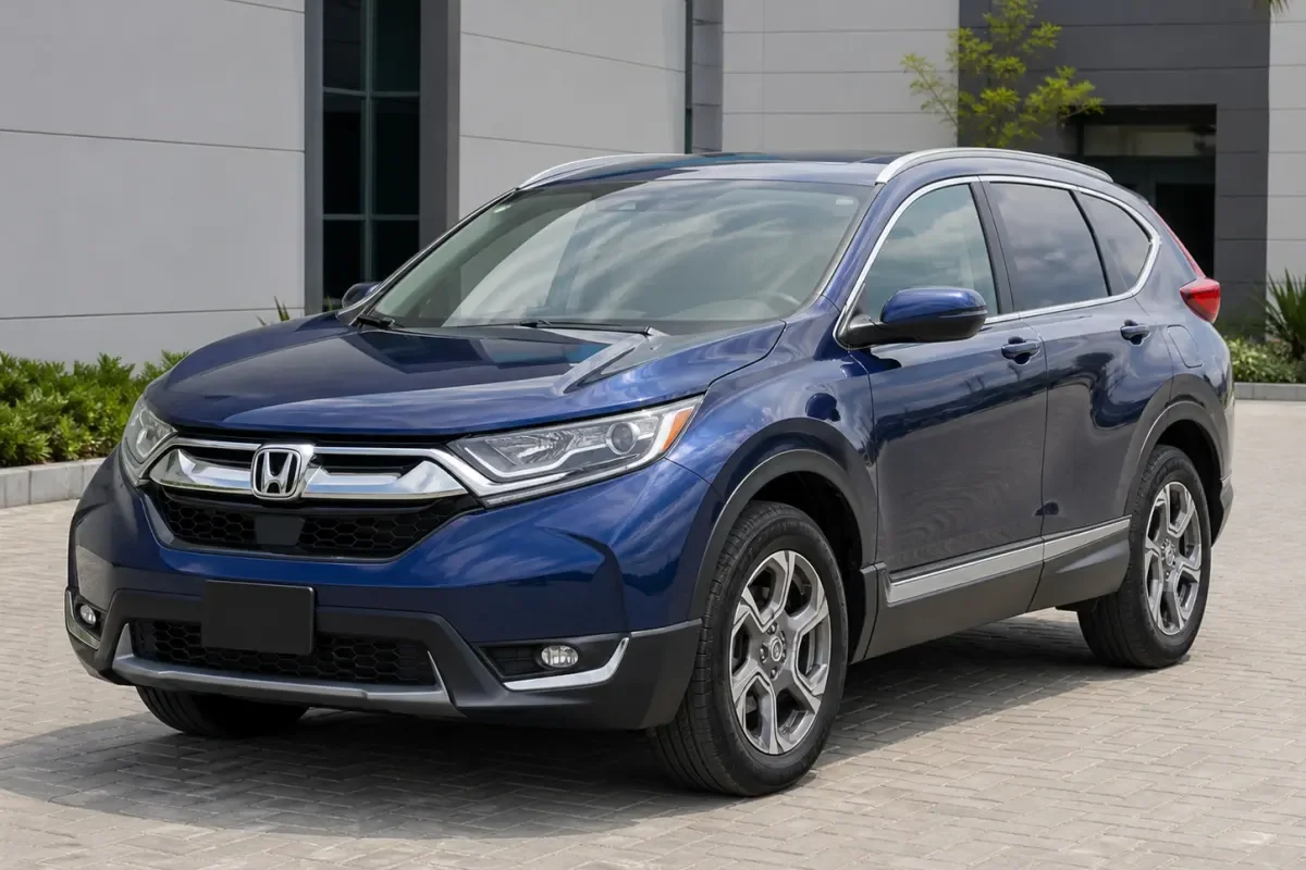 2018 Blue Honda CR-V EX-L demo vehicle